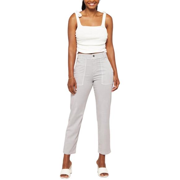 NEW BELLA DAHL james patch pocket trouser in grey mist - Picture 1 of 3